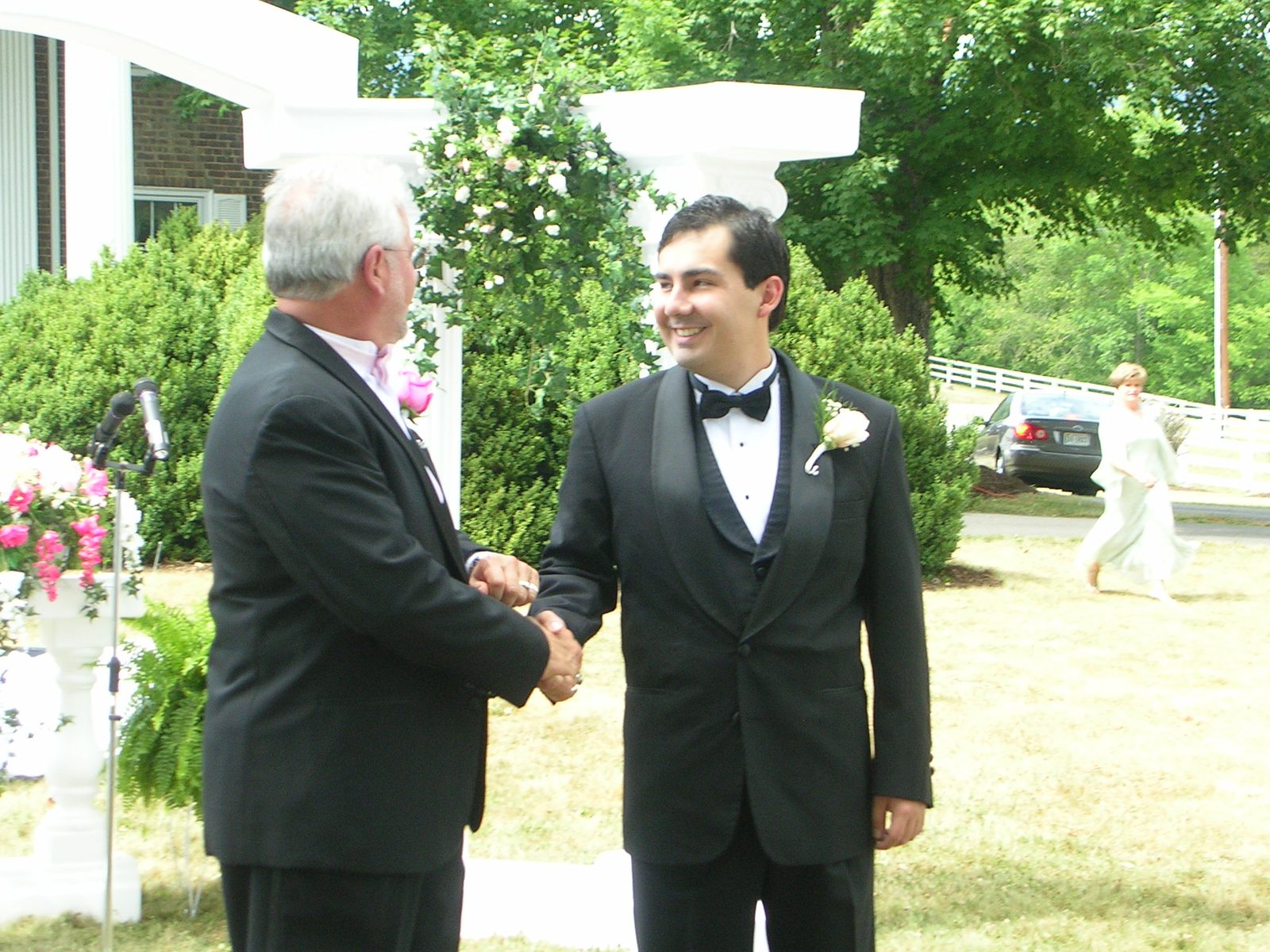 Jason and his new father-in-law.